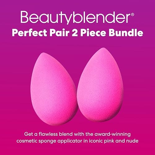 Beautyblender® | Original Pink Beauty Blender 2-Piece Bundle for Blending Foundations, Powders, and Creams, Super-Soft Foam for Streak-Free Application, Made in the USA, Reusable, Washable thumbnail 3