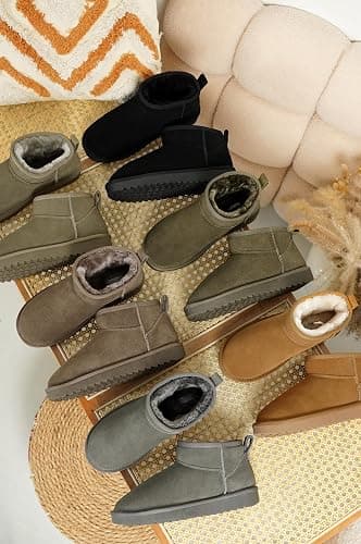 Project Cloud 100% Genuine Leather Ankle Boots for Women - Water Resistant with Memory Foam Insole Winter Boots for Women - Trending Shoes & Comfortable Women's Ankle Boots (Hippy) thumbnail 2