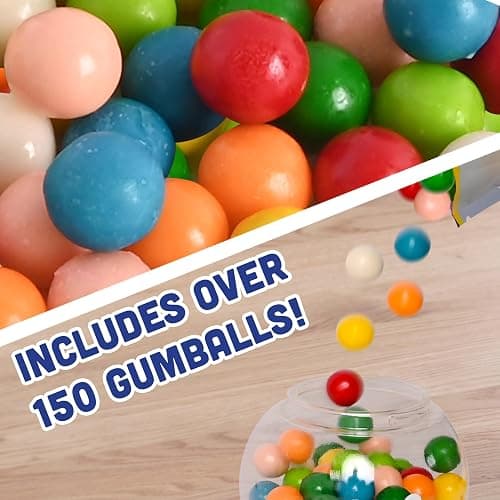 Toymendous Gumballs for Gumball Machine, 15oz Assorted Chewing Gum Fruit Flavored Bubble Gum, Gluten Free, 193 pieces thumbnail 4