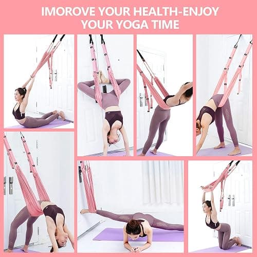 Leg Stretcher Strap, Stretching Equipment with Door Anchor Flexibility Trainer Backbend Assist for Dance Aerial Yoga Ballet Leg Stretching Exercise thumbnail 5