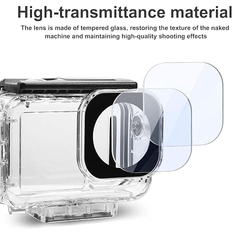 FitStill 196FT/60M Underwater Waterproof Case with Magnetic Quick Release Interface Compatible with DJI Osmo Action 5 Pro Action 4 Action 3,Protective Cover Invisible Diving Action Shell Accessory Kit thumbnail 8