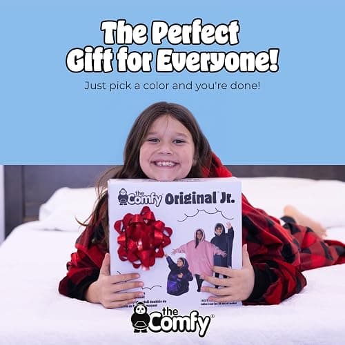 THE COMFY Original | Sherpa Lined Microfiber Fleece Wearable Blanket, Oversized Design with Hood and Pocket from Shark Tank thumbnail 8
