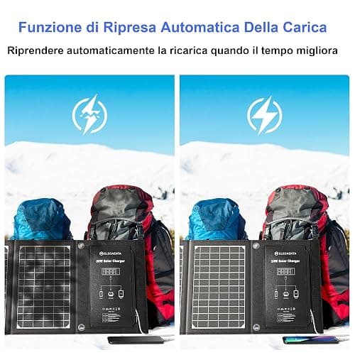 30W PD18W Caricatore Solare Portatile 3 Porte USB Pannello Fotovoltaico Pieghevole ETFE Impermeabile con Tipo C QC3.0 per Cellulare Tablet Powerbank Campeggio Emergenze All'aperto thumbnail 3