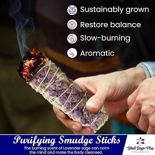 Lavender w/ white sage cleansing incense  thumbnail 4