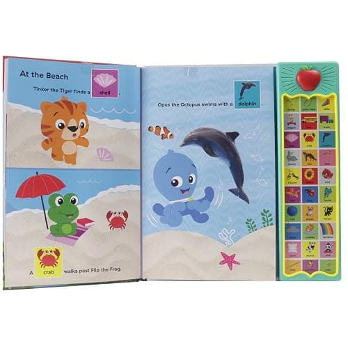 Baby Einstein - First Words Everywhere! Point, Match, Listen, and Learn! 30-Button Animal Sound Book - PI Kids - Hardcover thumbnail 7