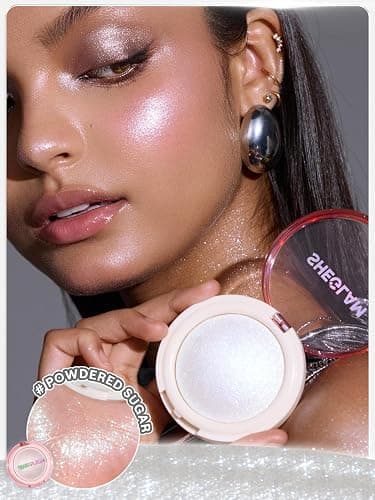 SHEGLAM Glowchi Bouncy Highlighter Mochi-like Formula Highlighter Long-lasting Shimmer Makeup-Powdered Sugar thumbnail 6