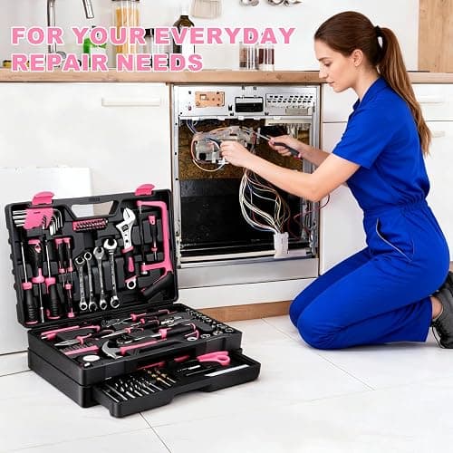 Tool Set- 412 Piece Home Repair/Auto Tool Kit, Storage Organizer with Drawers, Toolbox Storage Case for Women & Men, Perfect for Homeowner, Diyer, Handyman, DIY thumbnail 2