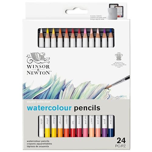 Winsor & Newton Studio Collection Artist Pencils, Watercolor Pencils, Set of 24 thumbnail 12