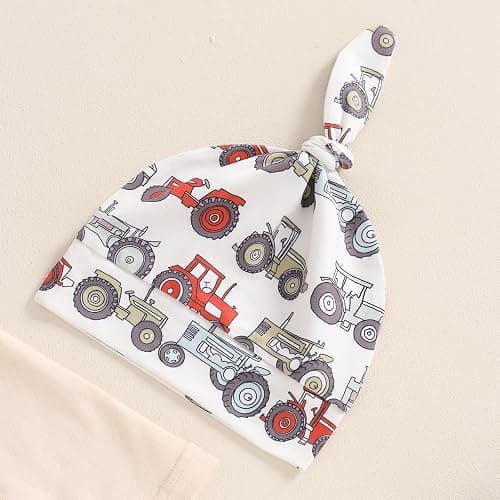Madjtlqy Little Dude Newborn Baby Boy Fall Clothes Long Romper Bodysuit Jogger Pants Set 3Pcs Infant Coming Home Outfit thumbnail 4