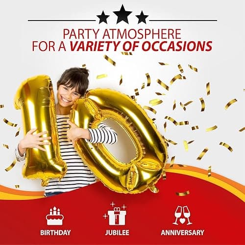 Party Factory – Helium Tank - 1x 140 liters for up to 20 assorted balloons (latex, LED & foil) – Party birthday decoration disposable gas cylinder – bendable filling valve – For decorative occasions thumbnail 2