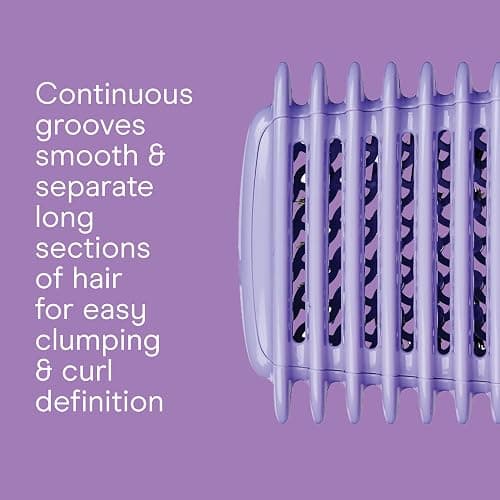 Conair Curl Define Pro Detangler Brush for Curly Hair, Dual-Vent Design with Continuous Grooves, Mixed Bristles for Frizz-Free Detangling, Smoothing, and Curl Definition thumbnail 5