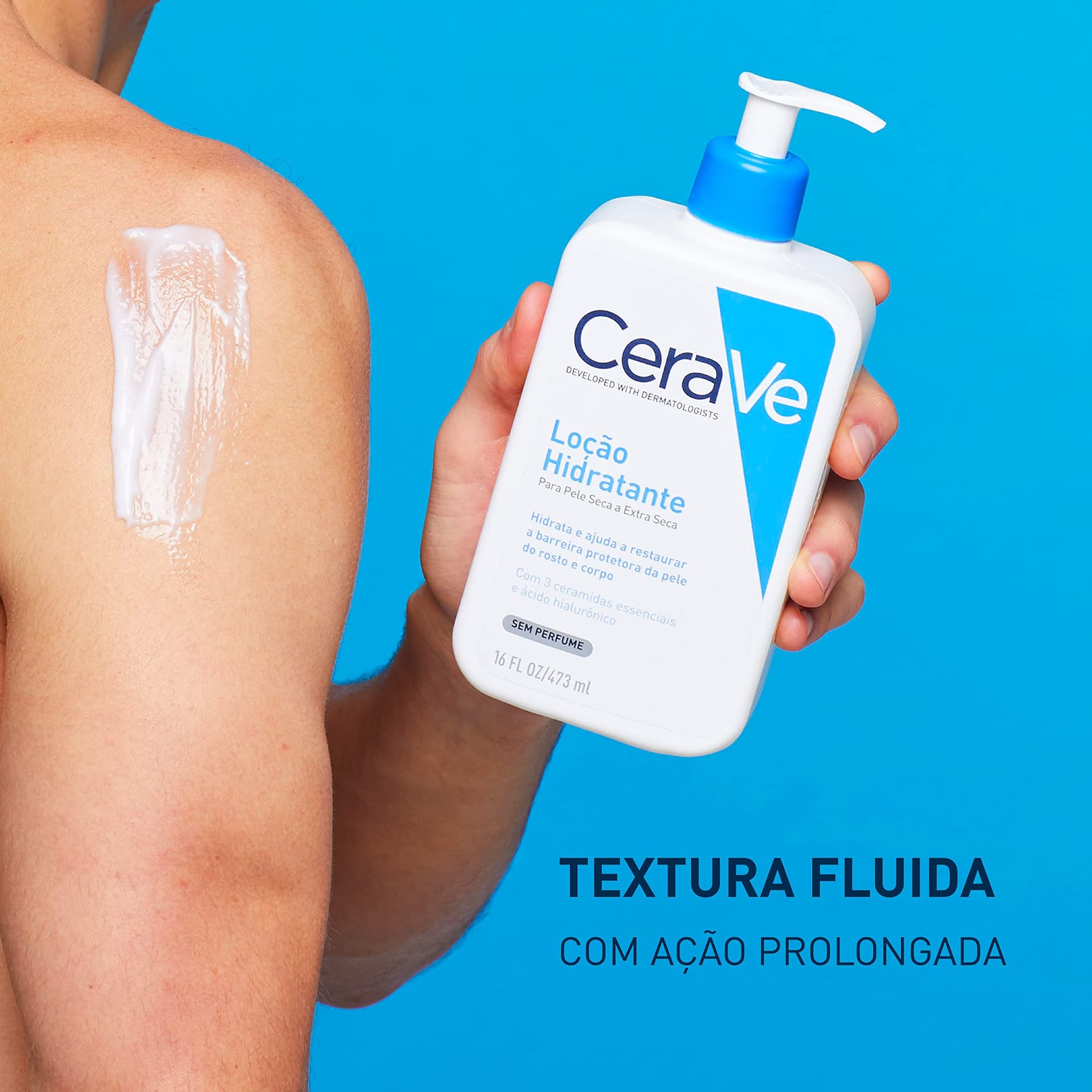 CeraVe, Loção Hidratante Corporal, com textura Fluida e Ácido Hialurônico thumbnail 4