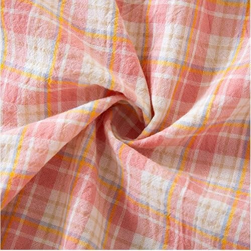 STMAHER Women's 2 Piece Cotton Pajama Sets Long Sleeve Sleepwear Button Down Soft Lightweight Pj Pants Set With Pockets thumbnail 2