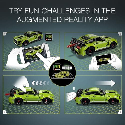 LEGO Technic Ford Mustang Shelby GT500 Toy Car - Building Toy for Boys & Girls, Ages 9+ Years - Pull Back Car W/AR App for Pretend Play - Gift Ideas - 42138 thumbnail 6