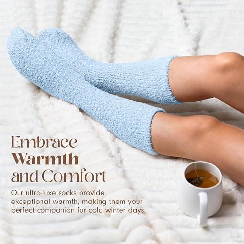 Unboxme Gifts Warm & Cozy Ultra-Luxe Cloud Sock for Women & Men - Super Soft Luxurious Fabric Sleep Socks thumbnail 2