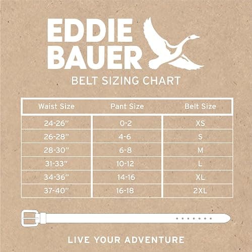Eddie Bauer Women's Casual Leather Belts with Durable Metal Buckle thumbnail 7