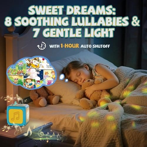 Neikko Story Projector for Kids, Story Machine with Early Learning, Music | Night Sky Lights, Storybook Projector, Moonlight Storytime Projector, Story Telling Toy for Toddlers, Gift for Kids Aged 3+ thumbnail 4