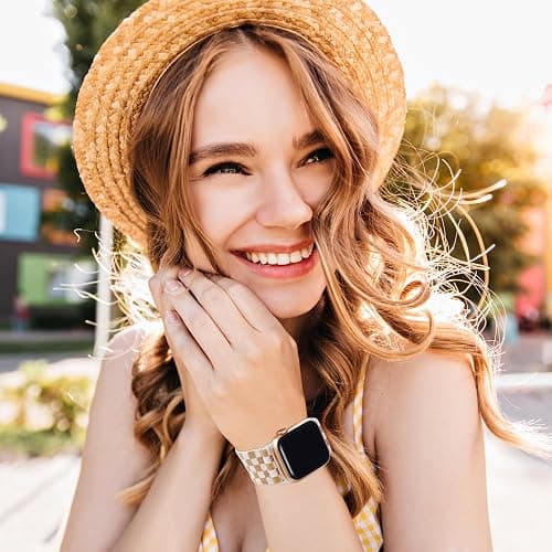 MITERV Stretchy Nylon Loop Bands Compatible with Apple Watch 38mm 40mm 41mm 42mm 44mm 49mm 46mm Adjustable Soft Elastics Strap Compatible with Apple Watch SE Ultra iWatch Series 10/9/8/7/6/5/4/3/2/1 Women Men thumbnail 2