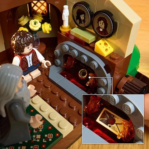 LEGO Icons The Lord of The Rings: The Shire Building Set - Room Decor for Men and Women, Ages 18+ - Adult DIY Collectible for Bedroom or Office - with Gandalf Minifigure - 10354 thumbnail 5
