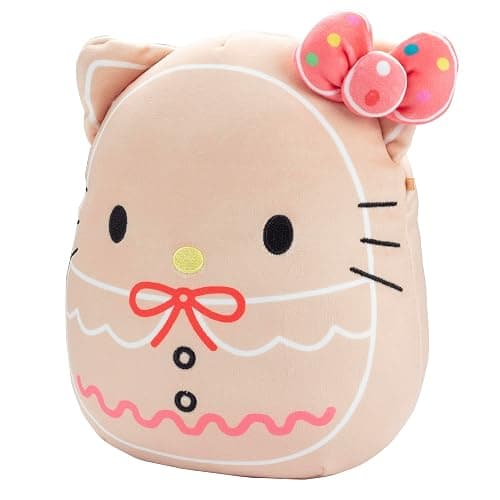 Squishmallows Original 8-Inch Hello Kitty Gingerbread Cookie - Official Jazwares Sanrio Christmas Plush - Collectible Soft & Squishy Stuffed Animal Toy- 2025 Limited Edition Gift for Kids,Girls & Boys thumbnail 3