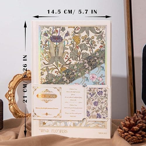 MGGAO 320 Numbered Pages College Ruled Journal Notebook, Lined Journal Notebook, Aesthetic Journal for Women Girls, Hardcover Notebook/Journals for Writing With 100gsm Thick Paper - Beige thumbnail 2