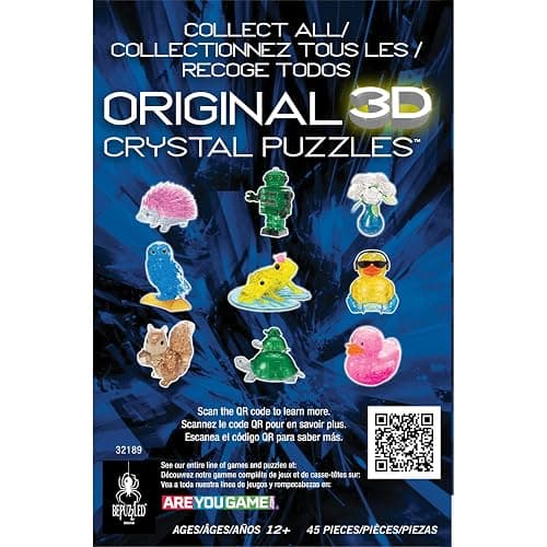 BePuzzled Yellow Rock'n Duck Standard Original 3D Crystal Puzzle, Perfect for Puzzlers Ages 12 and Up, Challenging to Complete and Beautiful to Display, Collect Them All thumbnail 8