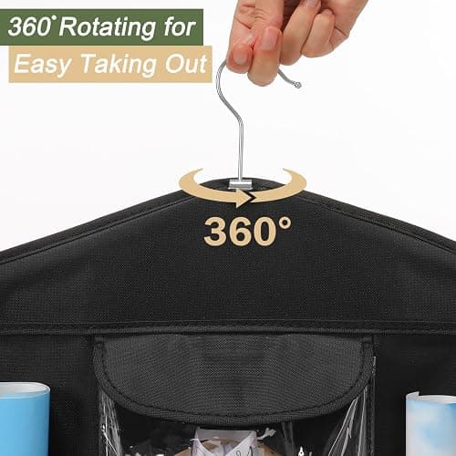 EXLIFBAG Wrapping Paper Storage, Gift Wrap Organizer Holder Double-Sided Hanging Gift Bag Storage Organizer thumbnail 6