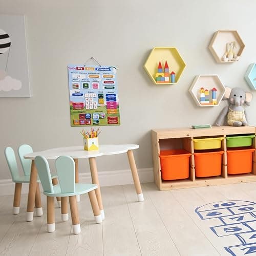Chuckle My First Calendar for Kids - Days of the Week & Weather Learning Chart - 40 x 32cm, Magnetic with Hanging Loop, Educational Children Toy for Home & Classroom thumbnail 7