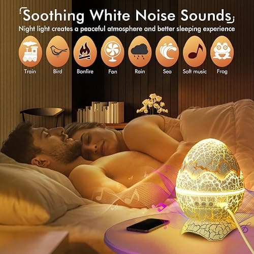Rossetta Galaxy Projector, Star Projector for Bedroom, Night Lights for Kids Room with White Noise, Bluetooth Speaker, Timer and Remote, Room Decor, Gifts for Girls, Boys, Adults, Christmas, Birthday - White thumbnail 4
