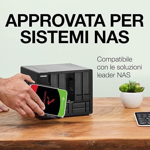 Seagate IronWolf, 4TB, Hard Disk SATA da 6GBit/s, HDD, CMR 3,5" 5.900 RPM, Cache da 64 MB per NAS con Sistema RAID, 3 anni Rescue Services (ST4000VN008) thumbnail 4