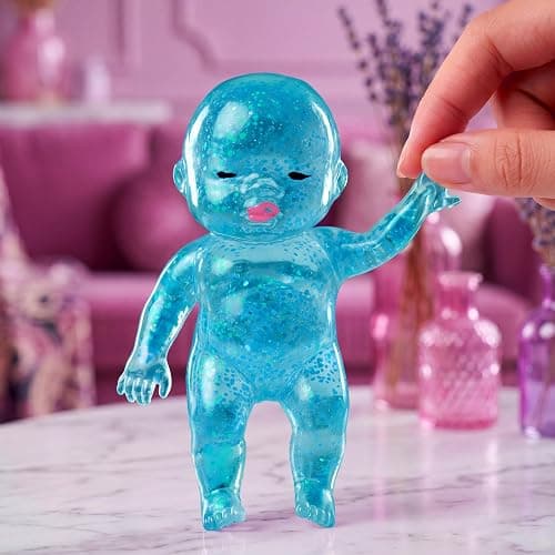 JOYIN Blue Baby Stress Relief Toy, 6.1Inch Baby Glitter Squishy Toy, Slow Rising Toy for Kids & Adults, Soft Squeeze Anxiety Relief Fidget Sensory Toy for Gifts, Party Favors, Office thumbnail 2