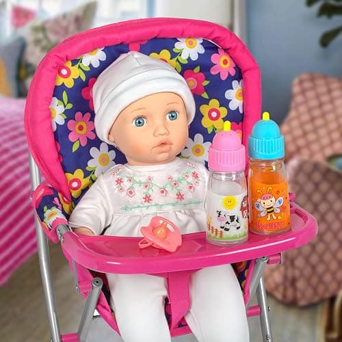 My Sweet Baby® Magic Doll Feeding Disappearing Bottles with Sounds Set – Sound Sips, Says “Mama”, Giggle + Pacifier Clip – Pretend Play Baby Toy Accessories Toy Accessories for Dolls thumbnail 8