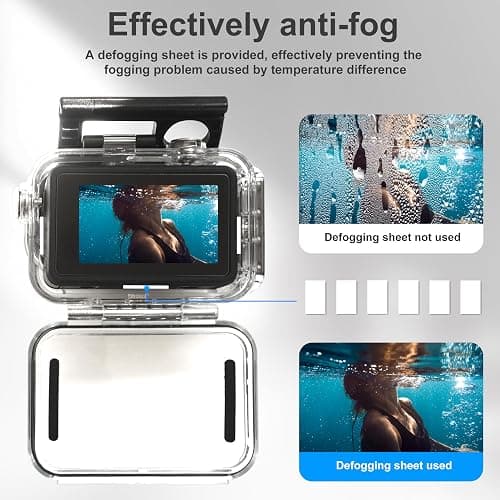FitStill 196FT/60M Underwater Waterproof Case with Magnetic Quick Release Interface Compatible with DJI Osmo Action 5 Pro Action 4 Action 3,Protective Cover Invisible Diving Action Shell Accessory Kit thumbnail 7