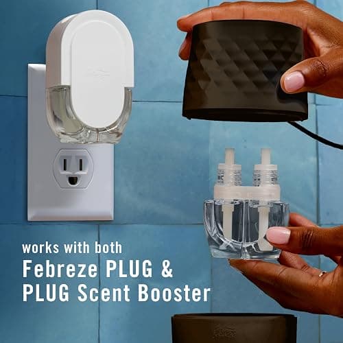 Febreze Plug Scent Booster in Black, Continuous Scent Device Oil Diffuser, Compatible with Febreze Air Freshener Plug in Refills thumbnail 7