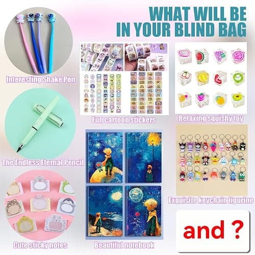 Stationery Blind Bag, Back to School Gifts for Kids, Surprise Blind Box Gifts for Christmas, Birthday, Children's Day, New Year, End of Year Student, Classroom Rewards Prizes thumbnail 5
