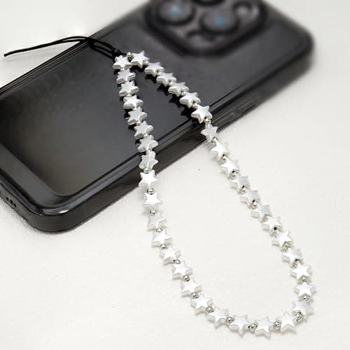 TRBR Star Phone Charm Wrist Strap, Beaded Lanyard Wristlet Chain, Anti-Theft Bracelet Strap for iPhone & More Cases thumbnail 8