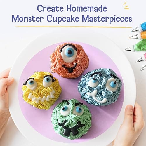 Baketivity x Duff Goldman Monster Cupcakes Baking Kit for Kids | Cooking Set with Premeasured Ingredients, Decorating Supplies, STEM Activities - Creative Treats Perfect for Girls and Boys thumbnail 2