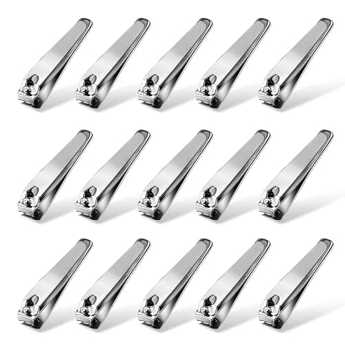 Natzerat 30 Pieces Nail Clippers Bulk Pack- 2.36 inch Stainless Steel Fingernail Toenail Clippers Set for Men Women, Mini Portable Travel Trimmer for Home, Hotel, Homeless Care Package Supplies - Image 1