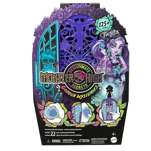 Monster High Skulltimate Secrets Doll & Accessories Set, Garden Mysteries Twyla with Reveal Closet & 19+ Tea Party Surprises like Clothes, HYT74 thumbnail 7