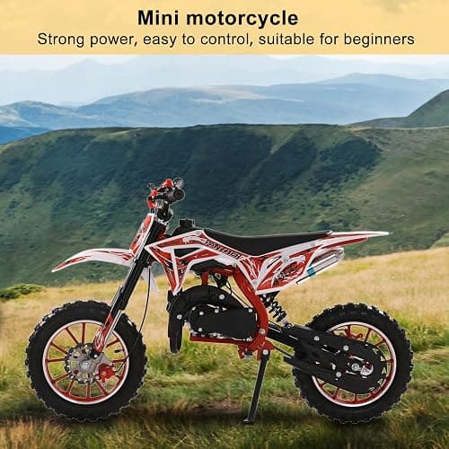 Shulemin 50CC Kids Dirt Bike, 2-Stroke Dirt Bike for Kids,Gas Power Motocross, Off Road Mini Motorcycle, Gas Bike Load 330Lbs thumbnail 2