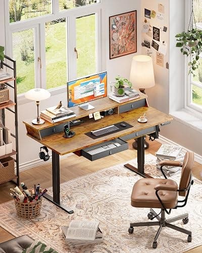 ErGear Electric Standing Desk with 4 Drawers thumbnail 2