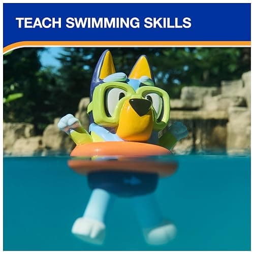 Swimways Bluey Floatin' Figures, Swimming Pool Accessories & Kids Pool Toys, Bluey Party Supplies & Water Toys for Kids Aged 3 & Up thumbnail 6
