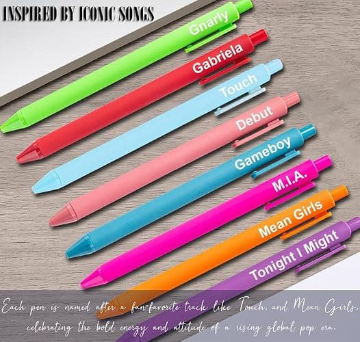 Kpop Gifts Merch, K pop Gel Pens, Cute Office Supplies for Music Fans, Aesthetic Music Birthday Party Favors for Girls, Christmas Stocking Stuffers Gift for Girls Boys thumbnail 3
