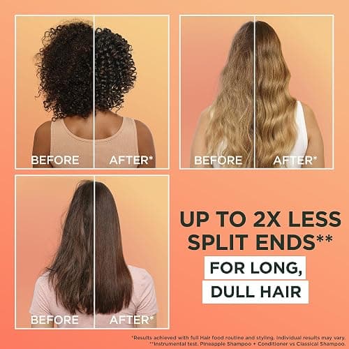 Garnier Ultimate Blends Glowing Lengths Pineapple & Amla Hair Food 3-in-1 Hair Mask Treatment 400ml thumbnail 2