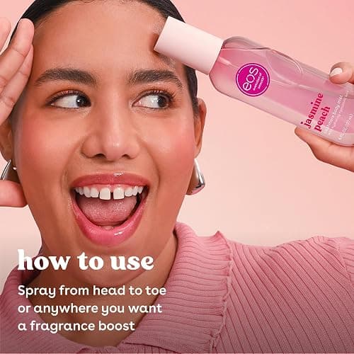 eos Cashmere Body Mist, Jasmine Peach, Body Spray for Women, Hair Mist, Floral Perfume, Moisturizing, Hyaluronic Acid, Glycerin, Vegan, Cruelty-free, 6 fl oz thumbnail 4