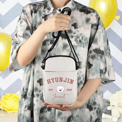 WCGXKO Korean Pop Gift Korean Group Merch Boys Group Est 1999 Dwaekki Crossbody Bag for Pop Music Lover thumbnail 6