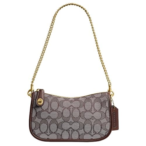 The Coach Originals Signature Jacquard Swinger 20 with Chain - Image 1
