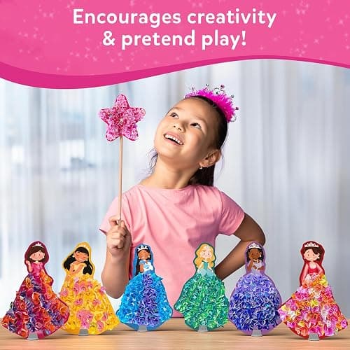 Skillmatics Poke-in Art - Magical Princesses, Mess-Free Fun for Kids, DIY Wood Craft Kits, Creative Activity, Christmas Gifts for Girls & Boys Ages 4, 5, 6, 7, 8, 9 thumbnail 8
