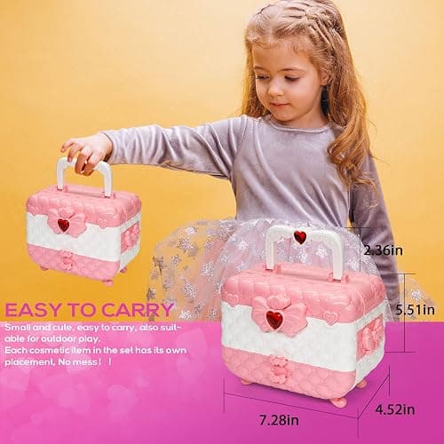 Kids Makeup Sets for Girls - Kids Makeup Sets for Girls 5-8, Maquillaje para Niñas, Play Make Up Kit, Best Toys for Little Girl,Princess Toddler Kid Stuff, Ages3456789 10 Year Old Girl Birthday Gifts thumbnail 2