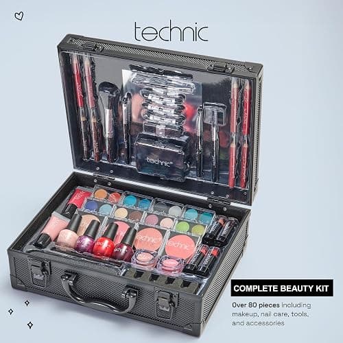 Technic Super Beauty Case – All-in-One Portable Makeup & Nail Kit with 48 Pieces for Beginners & Aspiring MUAs thumbnail 2